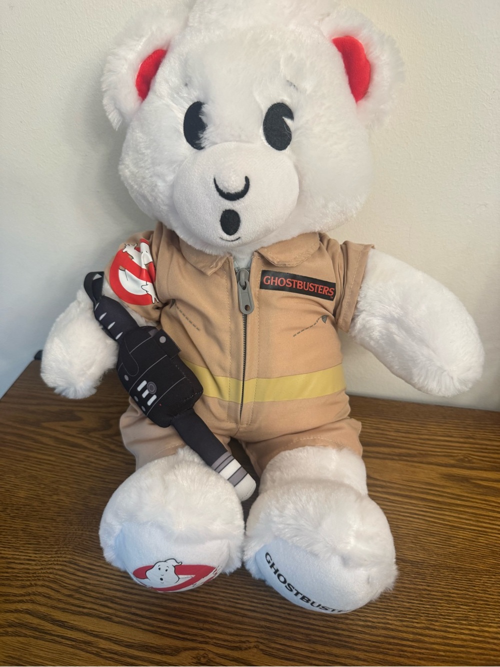 Rare Build-A-Bear Ghostbusters 18" White Plush with Complete Outfit Jumpsuit